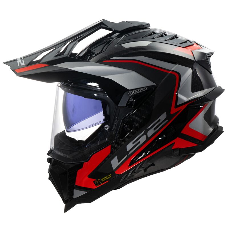 CASCO MX701 EXPLORER CARBON RED TG.L 06