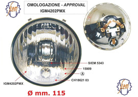CI1704-OR - FARO ANT SIEM D.115 VESPA 125 ET3-PRIMAV