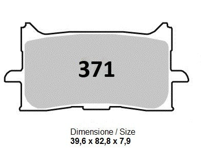 OG442P37103 - COPPIA PASTIGLIE FRENO NISSIN ST