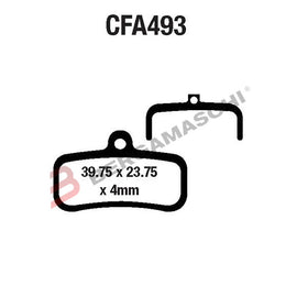BGR4349300 - SERIE PASTIGLIE CFA493R MTB