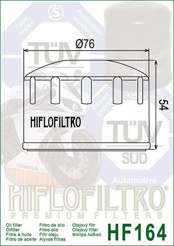 AHHF164 - FILTRO OLIO HF164 R 1200 GS 04-12