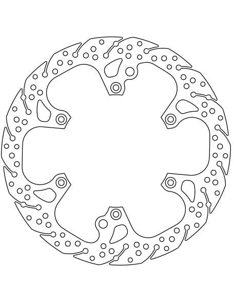 NFDF5048AW - DISCO FRENO ANT EXC 250-300-400