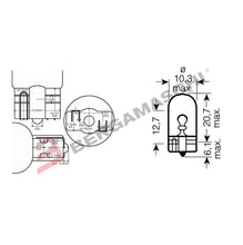 Carica l'immagine nel visualizzatore di Gallery, BGE0332825 - SCATOLA 10PZ LAMP.OSRAM TV.W5W 12V 5W