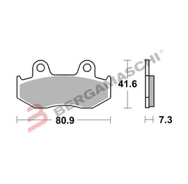 BG07078 - PASTIGLIE BREMBO CC 07078CC