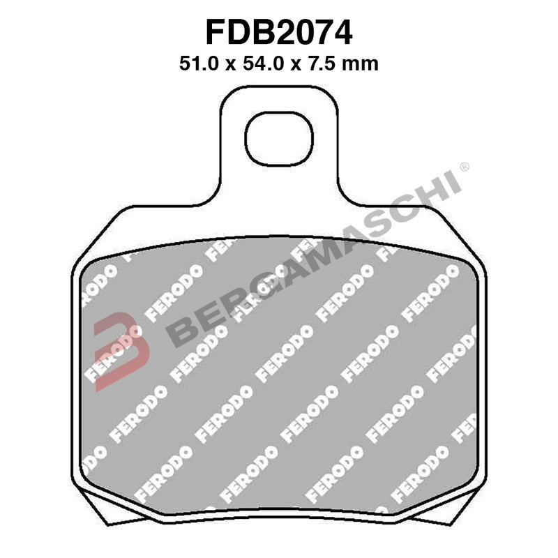 BGFDB2074EF - FDB2074EF - PASTIGLIE FERODO FDB2074EF