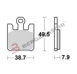 BG07SU26SA - SERIE PASTIGLIE 07SU26SA GSX-R1000 03-06