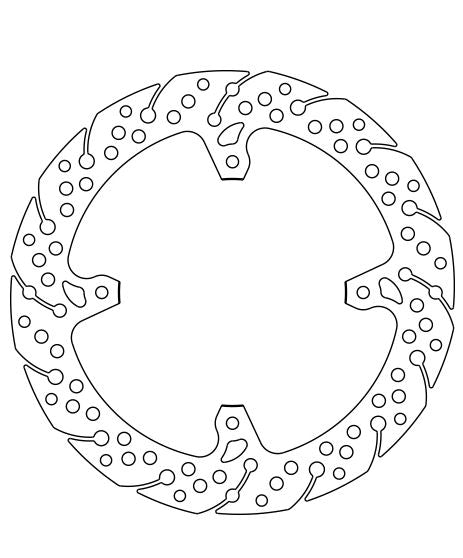 NFDF5054AW - DISCO FRENO POST CRF R 250-450 04-25