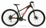 2034R - BICICLETTA MTB DISCO IDRAULICO 'SIERRA' 29''-53CM 24 VELOCITA' NERO/ROSSO