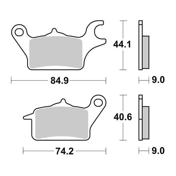 SG6562220 - SERIE PASTIGLIE SBS222HF TRICITY 125 4T