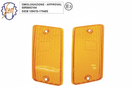 CI1743-OR - COPPIA VETRI FRECCE POST ARANCIO PK XL