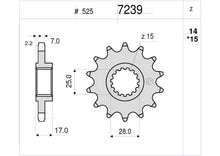 Carica l'immagine nel visualizzatore di Gallery, OG367239R15 - PIGNONE PROF. DUCATI PANIGALE