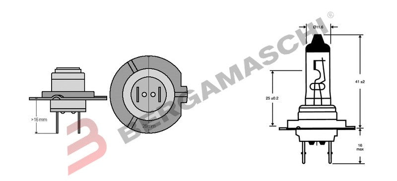 BGE0364210 - LAMPADINA OSRAM H7 12V 55W PX26D