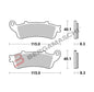 BG07HO43SP - SERIE PASTIGLIE 07HO4308 FORZA 250 00-04