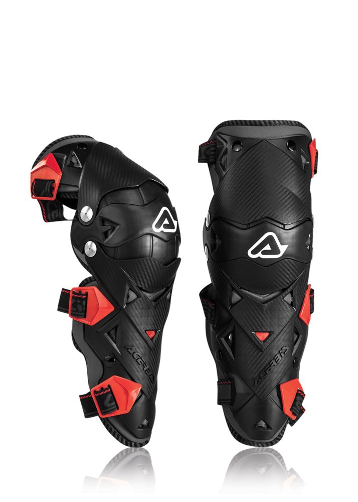 GINOCCHIERA EVO 3.0 NERO/ROSSO