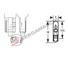 Carica l'immagine nel visualizzatore di Gallery, BGE0332722 - SCATOLA 10 LAMPADINE OSRAM T5 12V-2W