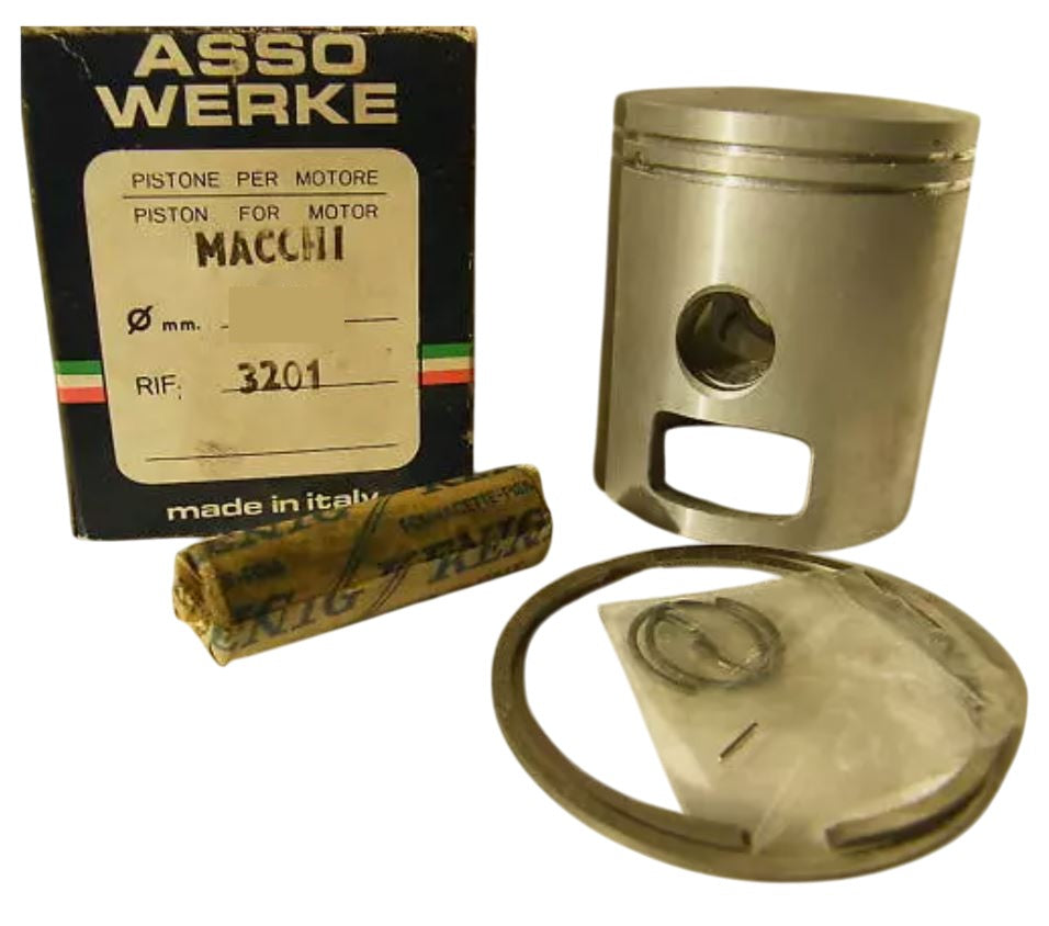 PISTONE COMPLETO DIAMETRO 56,8MM-SPINOTTO 15MM ADATTABILE  MACCHI ALETTA 125