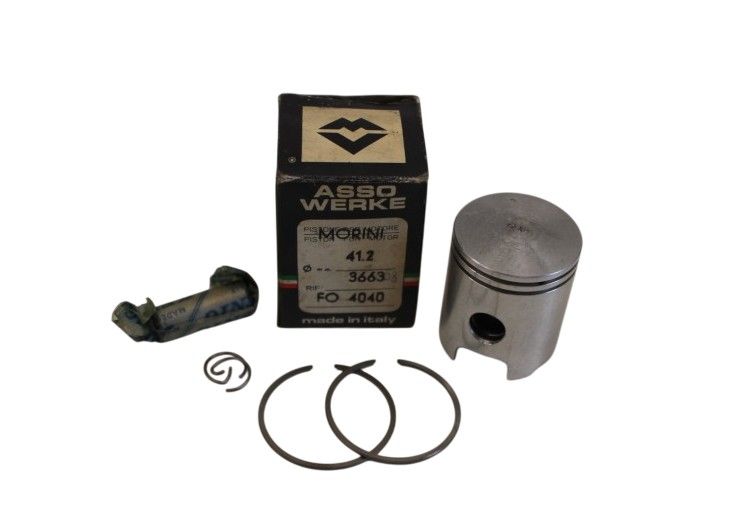 PISTONE COMPLETO DAMETRO 41,8MM-SPINOTTO DA 12MM MORINI MO-GH FASCE GRANO INTERNO