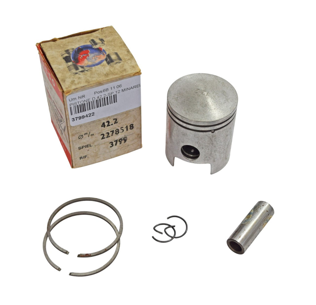 PISTONE COMPLETO DIAMETRO 42,2-SPINOTTO DA 12MM- MINARELLI V1 60