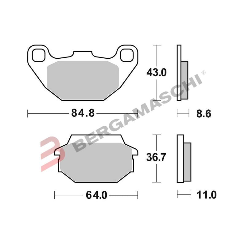 BG07022XS - SERIE PASTIGLIE 07022XS AGILITY R16 125