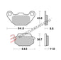 BG07022XS - SERIE PASTIGLIE 07022XS AGILITY R16 125