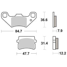 Carica l'immagine nel visualizzatore di Gallery, SG6568550 - SET PASTIGLIE FRENO SBS 855HF