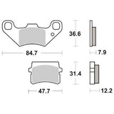 6568550 - SERIE PASTIGLIE FRENO ANTERIORI SBS855HF BUGRIDER 50-150-200-250