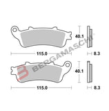 07HO42LA - SERIE PASTIGLIE FRENO ANTERIORI BREMBO 07HO42LA NSS FORZA 250 DAL 2000 AL 2004