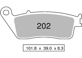 OG442P20203 - COPPIA PASTIGLIE FRENO NISSIN ST