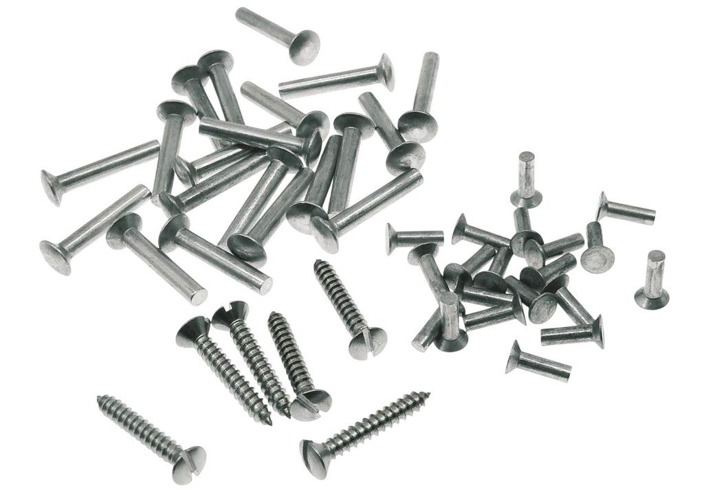 CIC00154 - C00154 - KIT VITI E RIBATTINI PER SERIE STRISCE PEDANA VESPA FARO BASSO