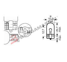 Carica l'immagine nel visualizzatore di Gallery, BGE034024 - SCATOLA 10 LAMPAD 12V-5W W5W W2.1X9.5D