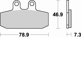SERIE PASTIGLIE BRAKING 684SM1