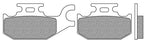SERIE PASTIGLIE FRENO SEMI METALLIC BURGMAN 125-200 POSTERIORI
