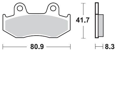 SERIE PASTIGLIE BRAKING 887SM1