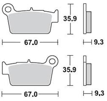 Carica l&#39;immagine nel visualizzatore di Gallery, SERIE PASTIGLIE BRAKING 890SM1