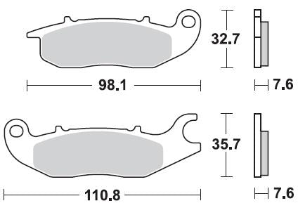 SERIE PASTIGLIE BRAKING 902SM1