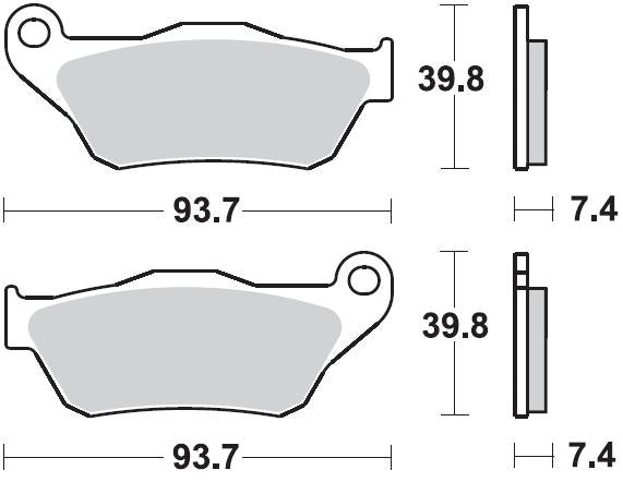 SERIE PASTIGLIE BRAKING 926SM1