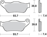 SERIE PASTIGLIE FRENO POSTERIORE BRAKING X-MAX 250 2005-2009