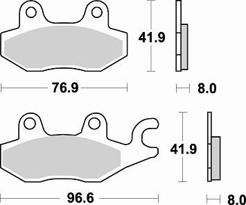 SERIE PASTIGLIE BRAKING P30725