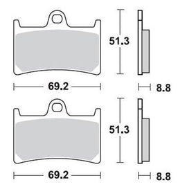 SERIE PASTIGLIE BRAKING P30786