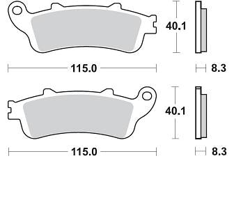 SERIE PASTIGLIE BRAKING P30813