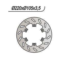 SG659310 - DISCO FRENO POST NG310 RR SM 125 18-20