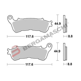 BG07HO57LA - SERIE PASTIGLIE 07HO57LA CBR600F 10-13