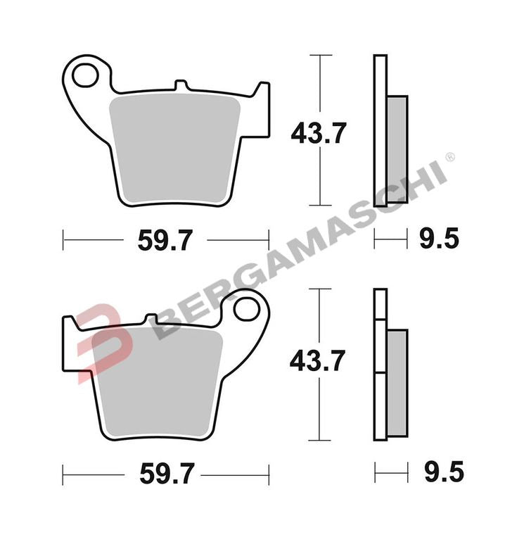 BG07106 - SERIE PASTIGLIE 07106CC ENDURO 50 14-19