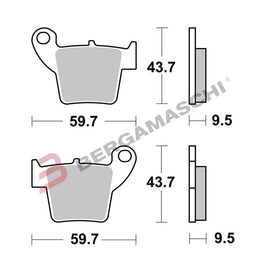 BG07106 - SERIE PASTIGLIE 07106CC ENDURO 50 14-19