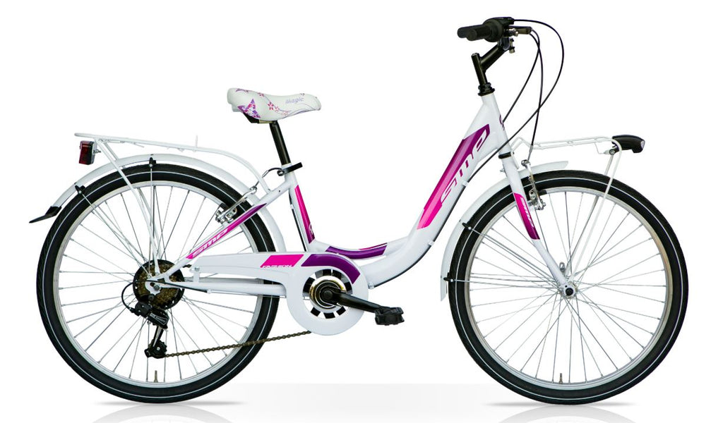 1U1083BF - BICI RAGAZZA 'FASHION' 24 1V BIAN/FUCS