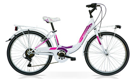 1U1083BF - BICI RAGAZZA 'FASHION' 24 1V BIAN/FUCS