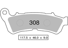 OG442P30803 - COPPIA PASTIGLIE FRENO NISSIN ST
