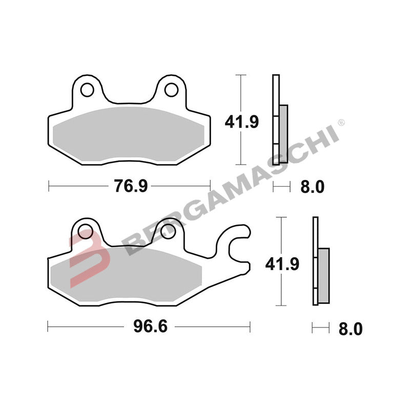 SERIE PASTIGLIE 07071XS BURGMAN 400 06-