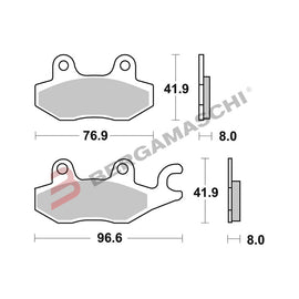 SERIE PASTIGLIE 07071XS BURGMAN 400 06-