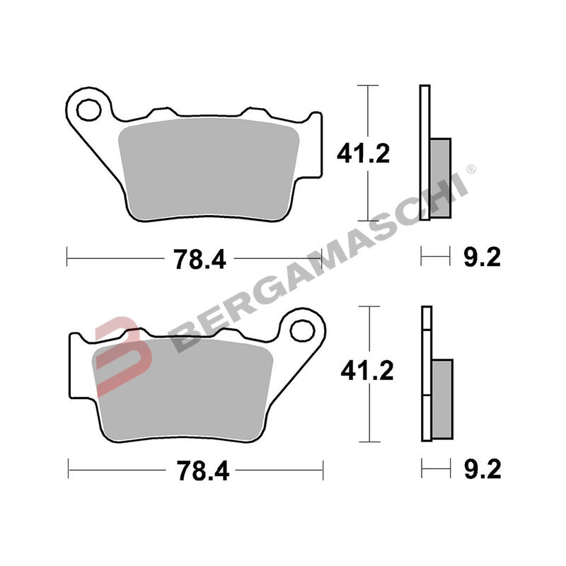 SERIE PASTIGLIE 07BB02SP XT660 R-X 04-16